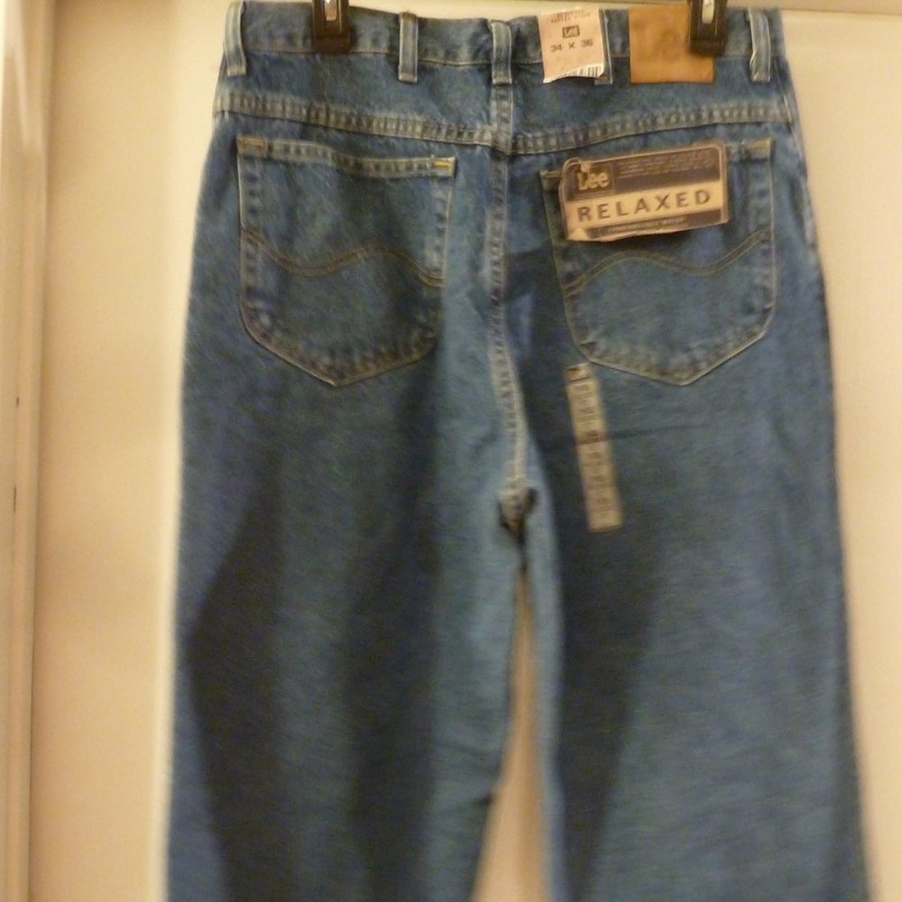 LEE Jeans 34 x 36  Pepper Stone Wash  Relaxed  Fit  Comfortable Waist